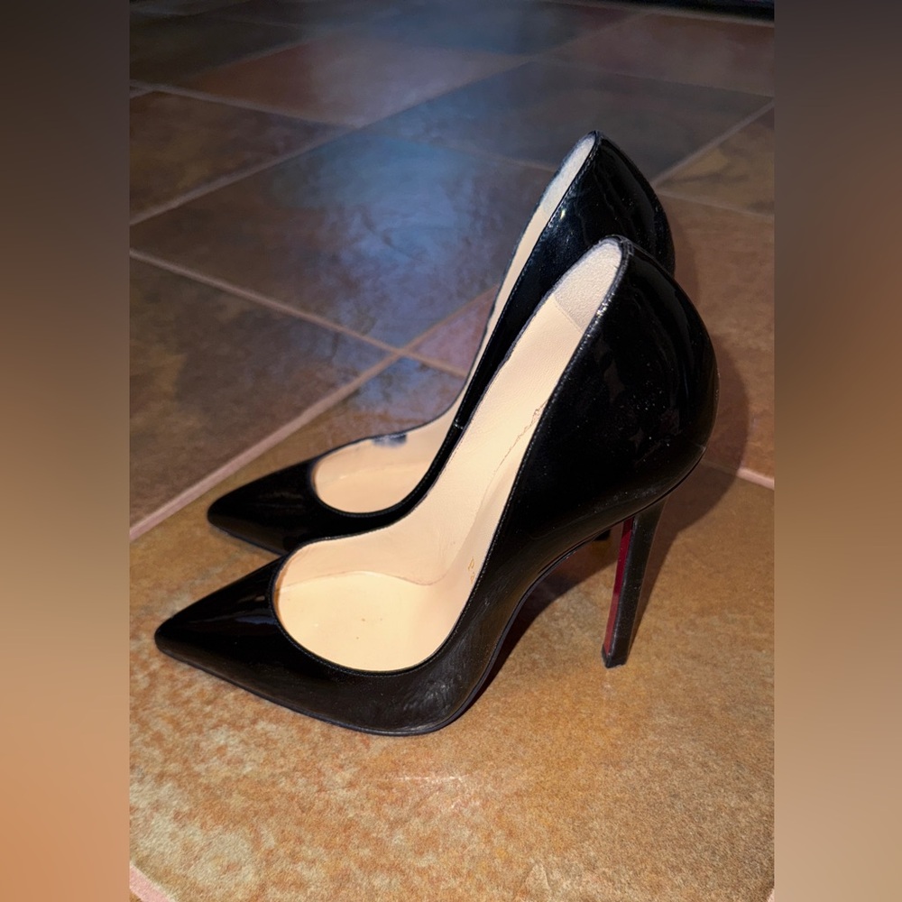 Christian Louboutin Black Patent Heels - Picture 2 of 4
